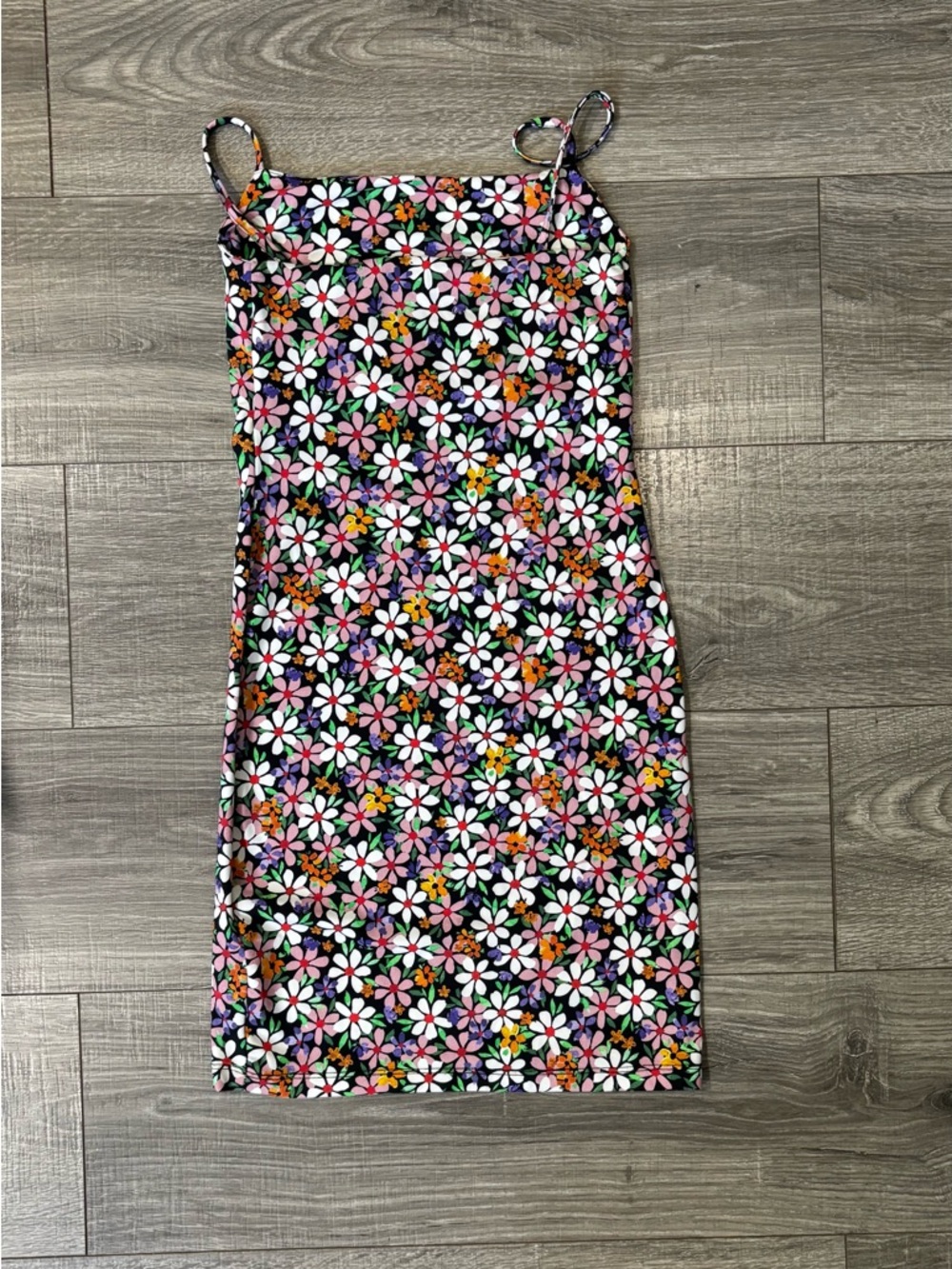 Zara Floral Print Bodycon Mini Dress Size S (0484) - Picture 2 of 3